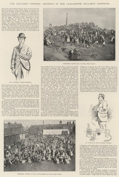 The Colliery Strikes, Distress in the Lancashire Colliery Districts by William Douglas Almond